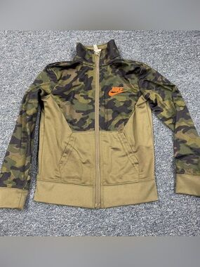 Nike Camo Full Zip Jacket Size 4 Little Boy
